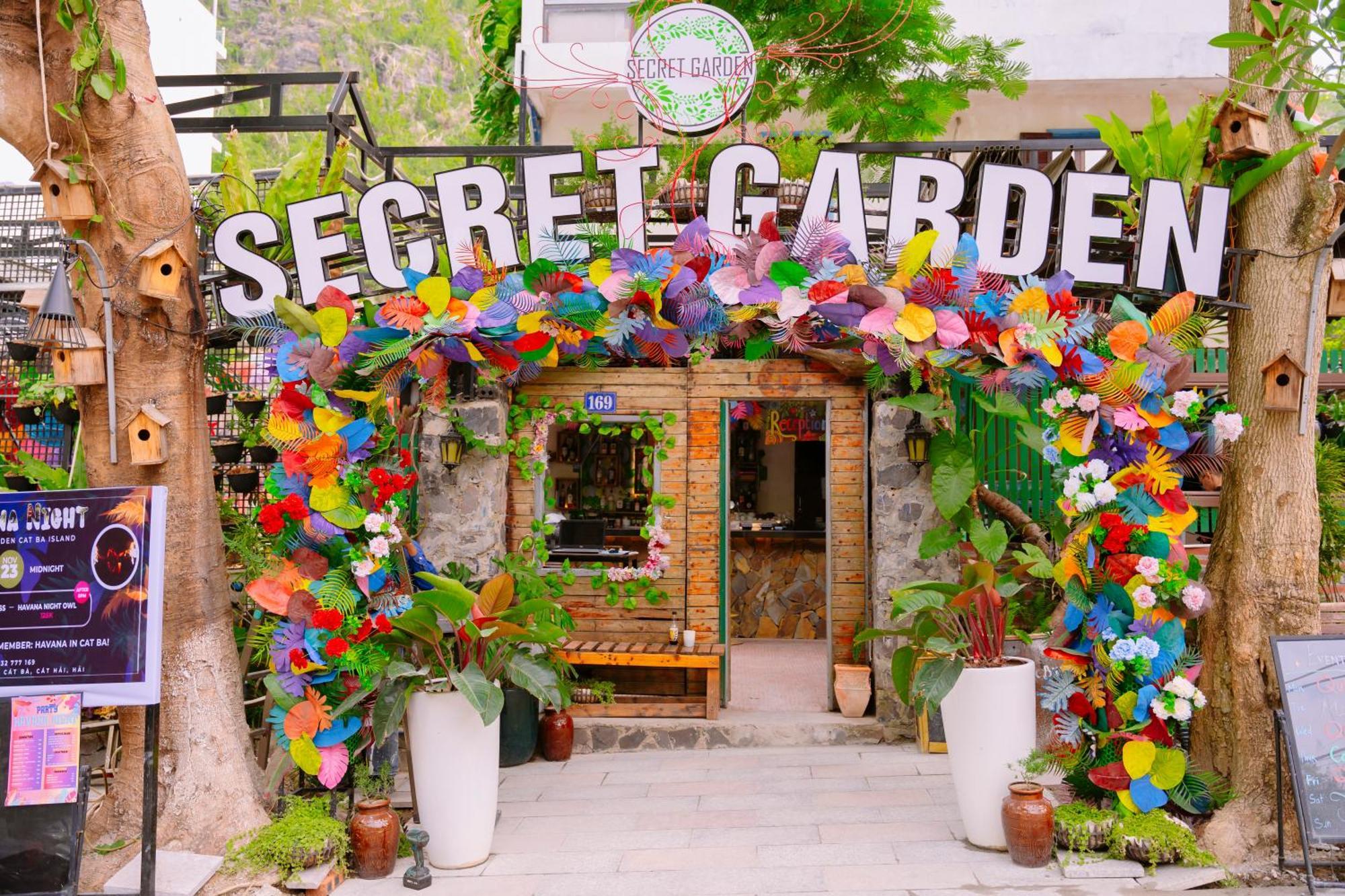 Hostel Secret Garden Cat Ba Dong Khe Sau Zewnętrze zdjęcie